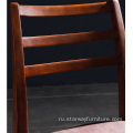 Современный деревянный стул PU для гостиной ресторана